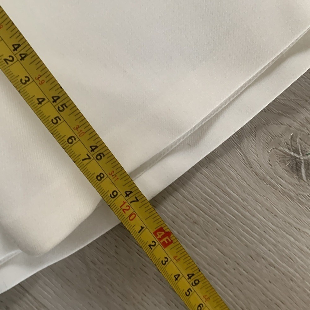 L'Espoir Asymmetrical Neckline Midi Paneled Dress White Sz S - Picture 13 of 15